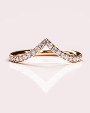 0.25 TCW Round Cut Lab Grown Diamond Wedding Band Gift For Her Mapple Gems